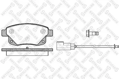 Комплект тормозных колодок, дисковый тормоз STELLOX купить